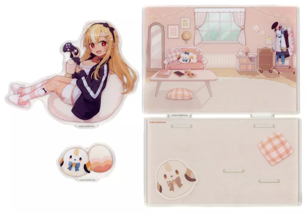 Shiranui Flare - Birthday Merch Complete Set - Acrylic Diorama Stand - Plush - Acrylic stand - Postcard - hololive