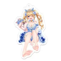 Hinatuki Hiyori - Acrylic Key Chain - Key Chain - VTuber Size-70 x 70 (mm)