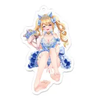 Hinatuki Hiyori - Acrylic Key Chain - Key Chain - VTuber Size-70 x 70 (mm)