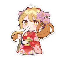 Hinatuki Hiyori - Key Chain - Acrylic Key Chain - VTuber Size-100 x 100 (mm)