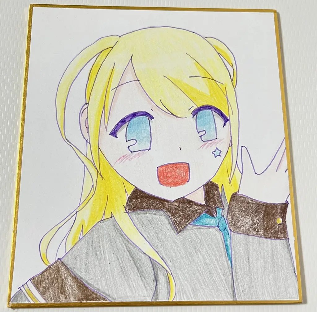 Akaduki Seika - Hand-signed - Illustration Board - VTuber