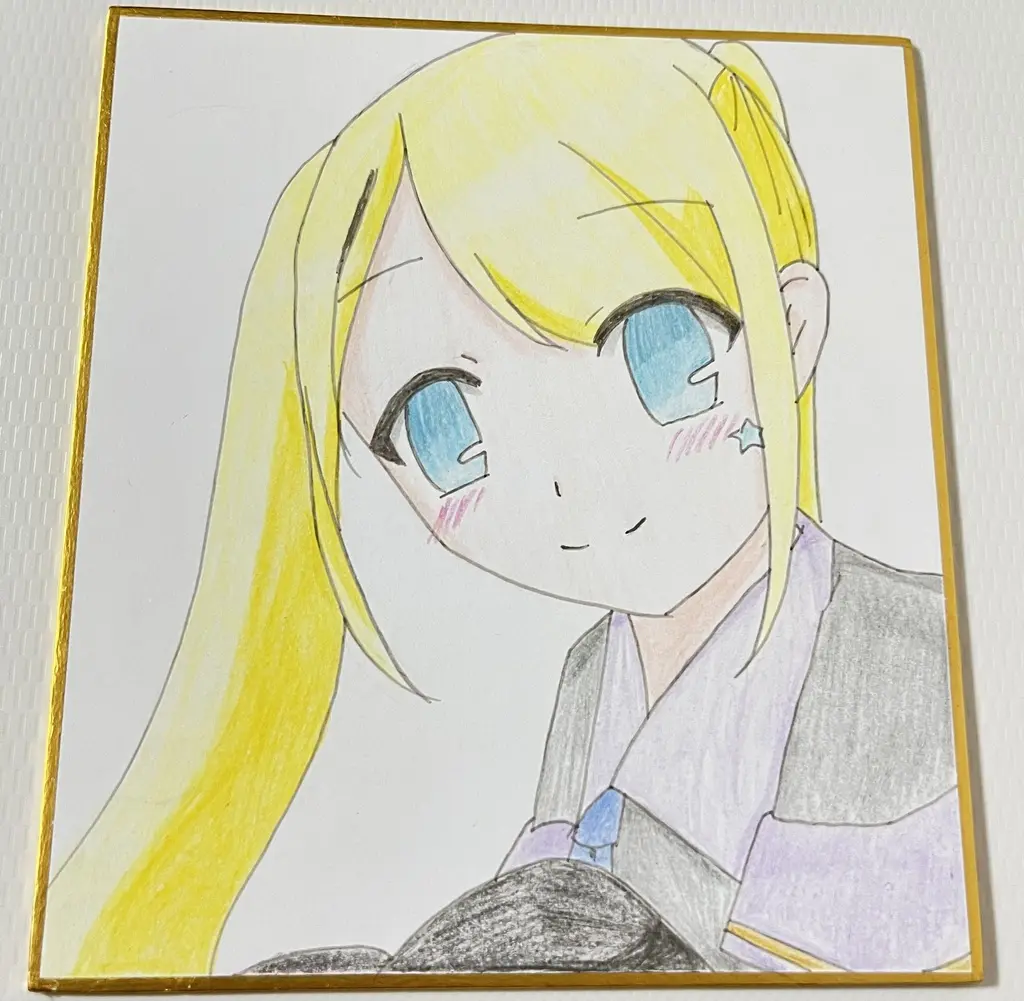 Akaduki Seika - Hand-signed - Illustration Board - VTuber