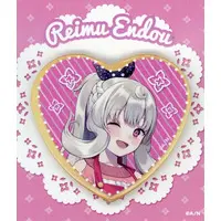 Reimu Endou - Heart Badge - Badge - Nijisanji
