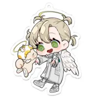 Watamine Gururi - Acrylic Key Chain - Key Chain - VTuber Size-70 x 70 (mm)