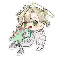 Watamine Gururi - Acrylic Key Chain - Key Chain - VTuber Size-100 x 100 (mm)