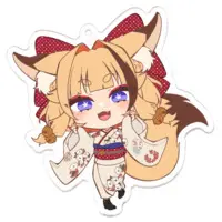 Akane Rin - Acrylic Key Chain - Key Chain - VTuber Size-70 x 70 (mm)