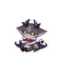 Debidebi Debiru - Stickers - Nijisanji Size-100 x 100 (mm)