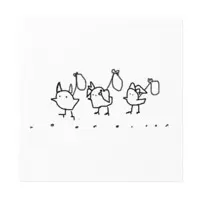 Nijisanji - Stickers - Yorumi Rena & Debidebi Debiru & Higuchi Kaede Size-160 x 160 (mm)