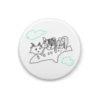 Nijisanji - Badge - Yorumi Rena & Debidebi Debiru & Higuchi Kaede Size-32mm