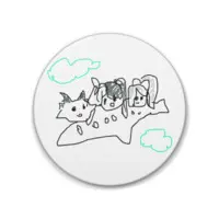 Nijisanji - Badge - Yorumi Rena & Debidebi Debiru & Higuchi Kaede Size-88mm