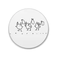 Nijisanji - Badge - Yorumi Rena & Debidebi Debiru & Higuchi Kaede Size-88mm