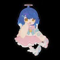 Amamiya Kokoro - Stickers - Nijisanji Size-100 x 100 (mm)