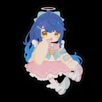 Amamiya Kokoro - Stickers - Nijisanji Size-100 x 100 (mm)
