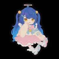 Amamiya Kokoro - Stickers - Nijisanji Size-100 x 100 (mm)