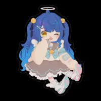 Amamiya Kokoro - Stickers - Nijisanji Size-100 x 100 (mm)
