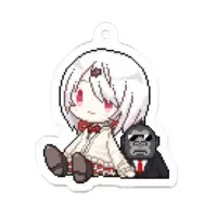 Shiina Yuika - Acrylic Key Chain - Key Chain - Lilly Crown Size-50 x 50 (mm)