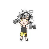 Suzuki Masaru - Stickers - Nijisanji Size-100mm 