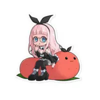 Shiromi Chimu - Stickers - VTuber Size-100 x 100 (mm)