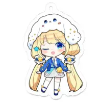 Hoshino Koucha - Acrylic Key Chain - Key Chain - VTuber Size-50 x 50 (mm)