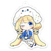 Hoshino Koucha - Acrylic Key Chain - Key Chain - VTuber Size-50 x 50 (mm)
