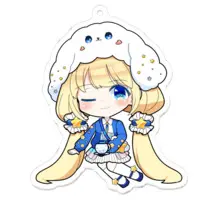 Hoshino Koucha - Acrylic Key Chain - Key Chain - VTuber Size-70 x 70 (mm)