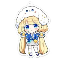 Hoshino Koucha - Acrylic Key Chain - Key Chain - VTuber Size-70 x 70 (mm)