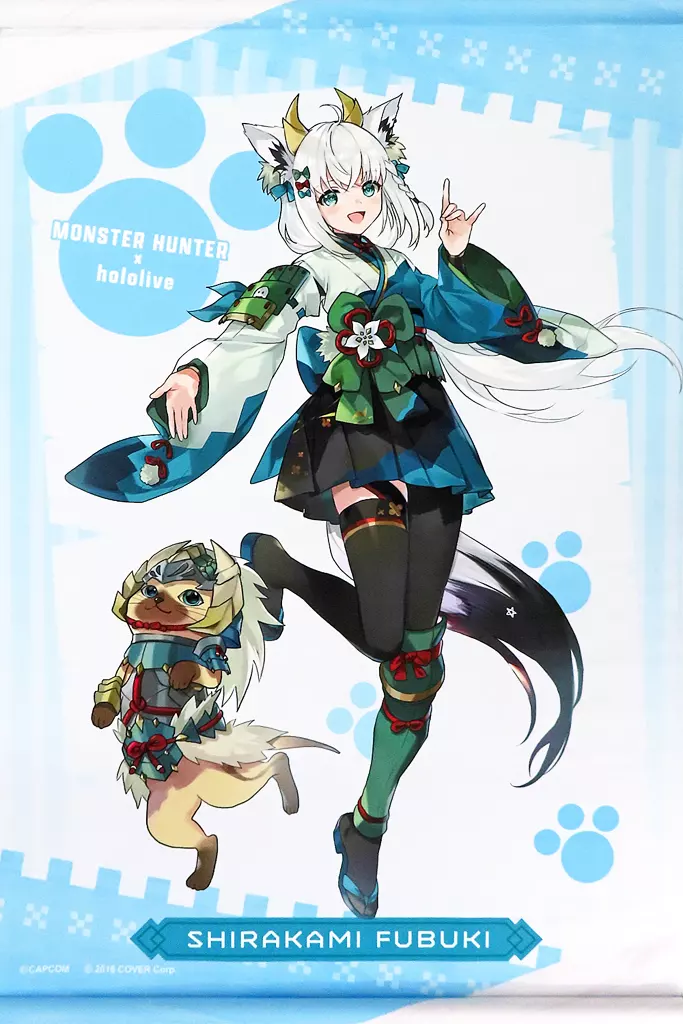 Shirakami Fubuki - Monster Hunter x Hololive - Tapestry - hololive