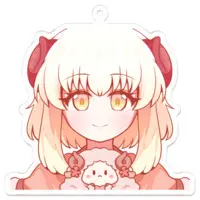 Hitsuji - Acrylic Key Chain - Key Chain - VTuber Size-70 x 70 (mm)