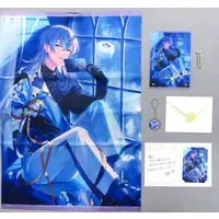 Hoshirube Sho - Key Chain - Poster - Acrylic Art Plate - Birthday Merch Complete Set - Nijisanji