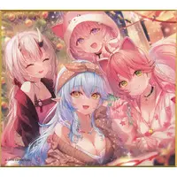 hololive - Illustration Board - Sakura Miko & Hakui Koyori & Yukihana Lamy & Nakiri Ayame