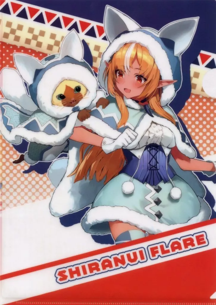 Shiranui Flare - Monster Hunter x Hololive - Stationery - Plastic Folder - hololive