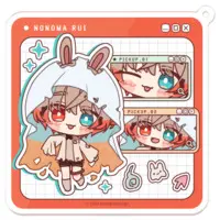 Nonoma Rui - Acrylic Key Chain - Key Chain - VTuber Size-70 x 70 (mm)