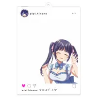 Hinano Pipi - Acrylic Key Chain - Key Chain - VTuber Size-100 x 100 (mm)