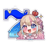 Amachi Karen - Acrylic Key Chain - Key Chain - VTuber Size-100 x 100 (mm)