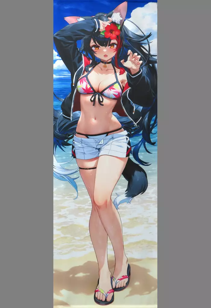 Ookami Mio - Life-Size Tapestry - Tapestry - hololive