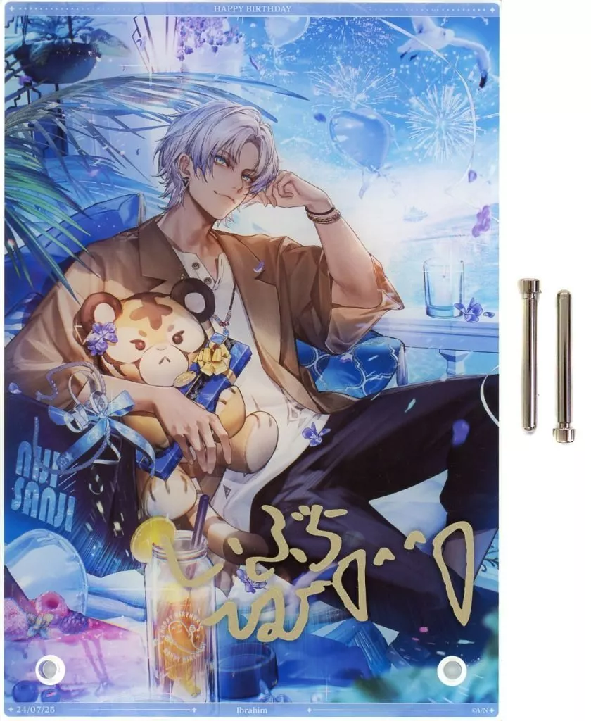 Ibrahim - Acrylic Art Plate - Acrylic stand - Nijisanji