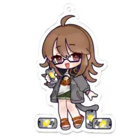 Retripper - Acrylic Key Chain - Key Chain - VTuber Size-70 x 70 (mm)