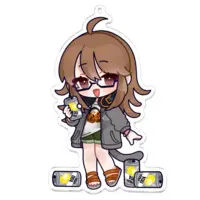 Retripper - Acrylic Key Chain - Key Chain - VTuber Size-100 x 100 (mm)