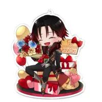 Hinomiya Suzaku - Acrylic Key Chain - Key Chain - VTuber Size-100 x 100 (mm)