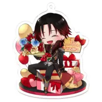 Hinomiya Suzaku - Acrylic Key Chain - Key Chain - VTuber Size-70 x 70 (mm)