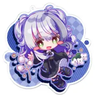 Lunaria Weupe - Acrylic Key Chain - Key Chain - VTuber Size-100 x 100 (mm)