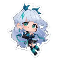 Awanone Poka - Acrylic Key Chain - Key Chain - VTuber Size-70 x 70 (mm)