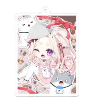 Yomene Riru - Acrylic Key Chain - Key Chain - VTuber Size-70 x 70 (mm)