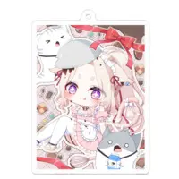 Yomene Riru - Acrylic Key Chain - Key Chain - VTuber Size-70 x 70 (mm)