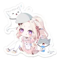 Yomene Riru - Acrylic Key Chain - Key Chain - VTuber Size-50 x 50 (mm)