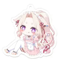 Yomene Riru - Acrylic Key Chain - Key Chain - VTuber Size-50 x 50 (mm)