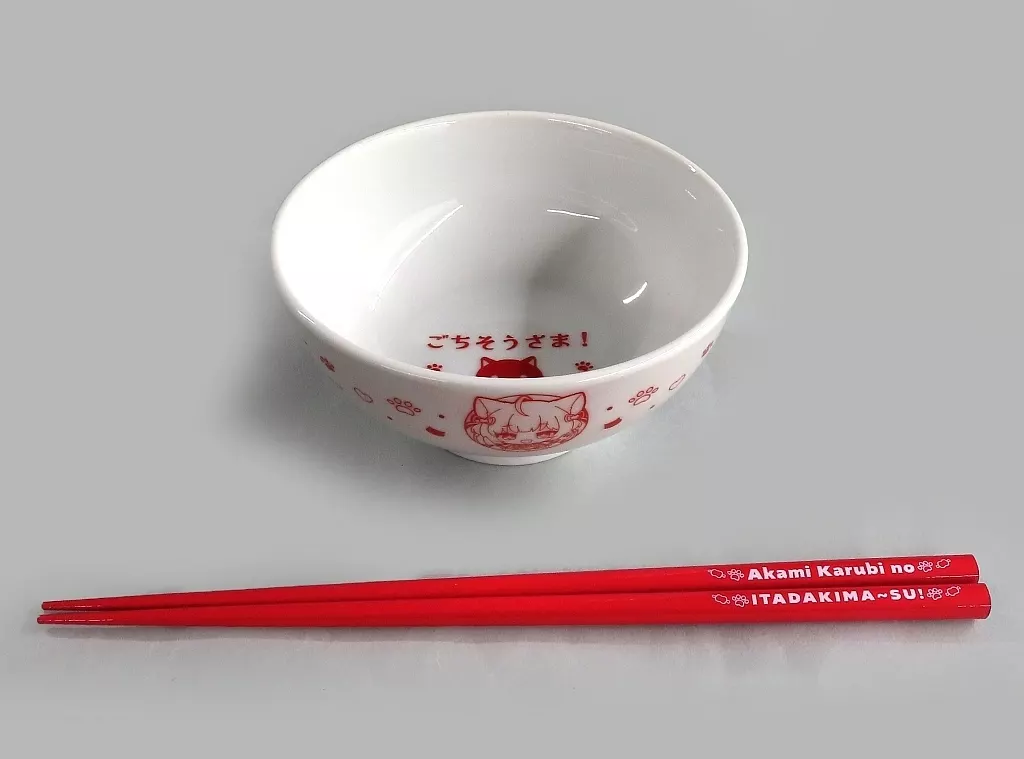 Akami Karubi - Chopsticks - DMM Scratch! - Bowl - Tableware - VTuber