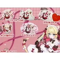 Lia Biscotti - Complete Set - Badge - Acrylic stand - Stickers - Cushion - VTuber