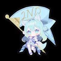 Kozakura Nene - Stickers - VTuber Size-100 x 100 (mm)