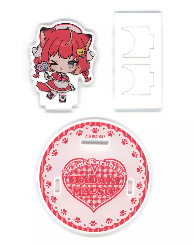 Akami Karubi - Acrylic stand - DMM Scratch! - Chopstick rest - VTuber